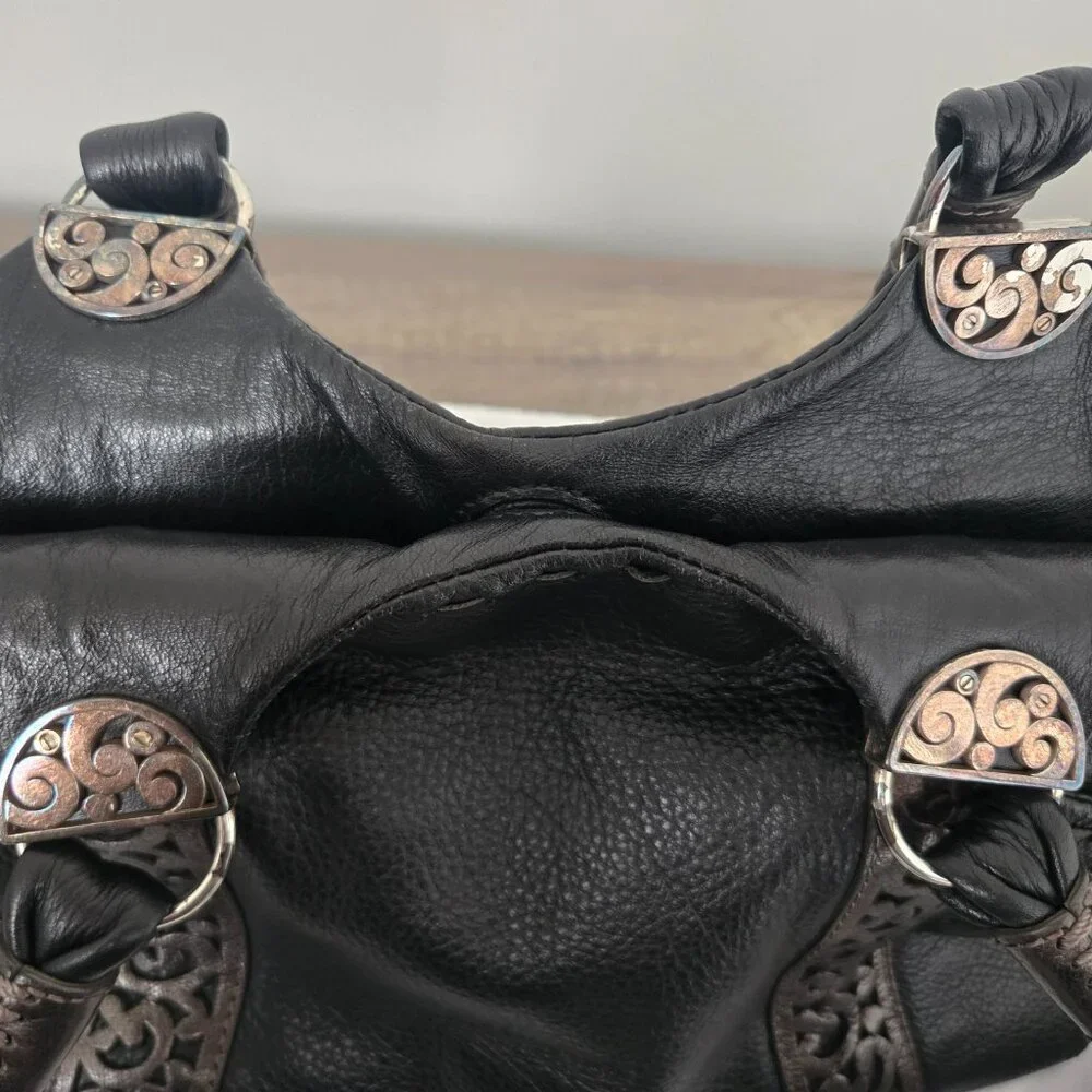 ✨ Brighton Black Leather Shoulder Bag ✨ - Picture 7 of 14